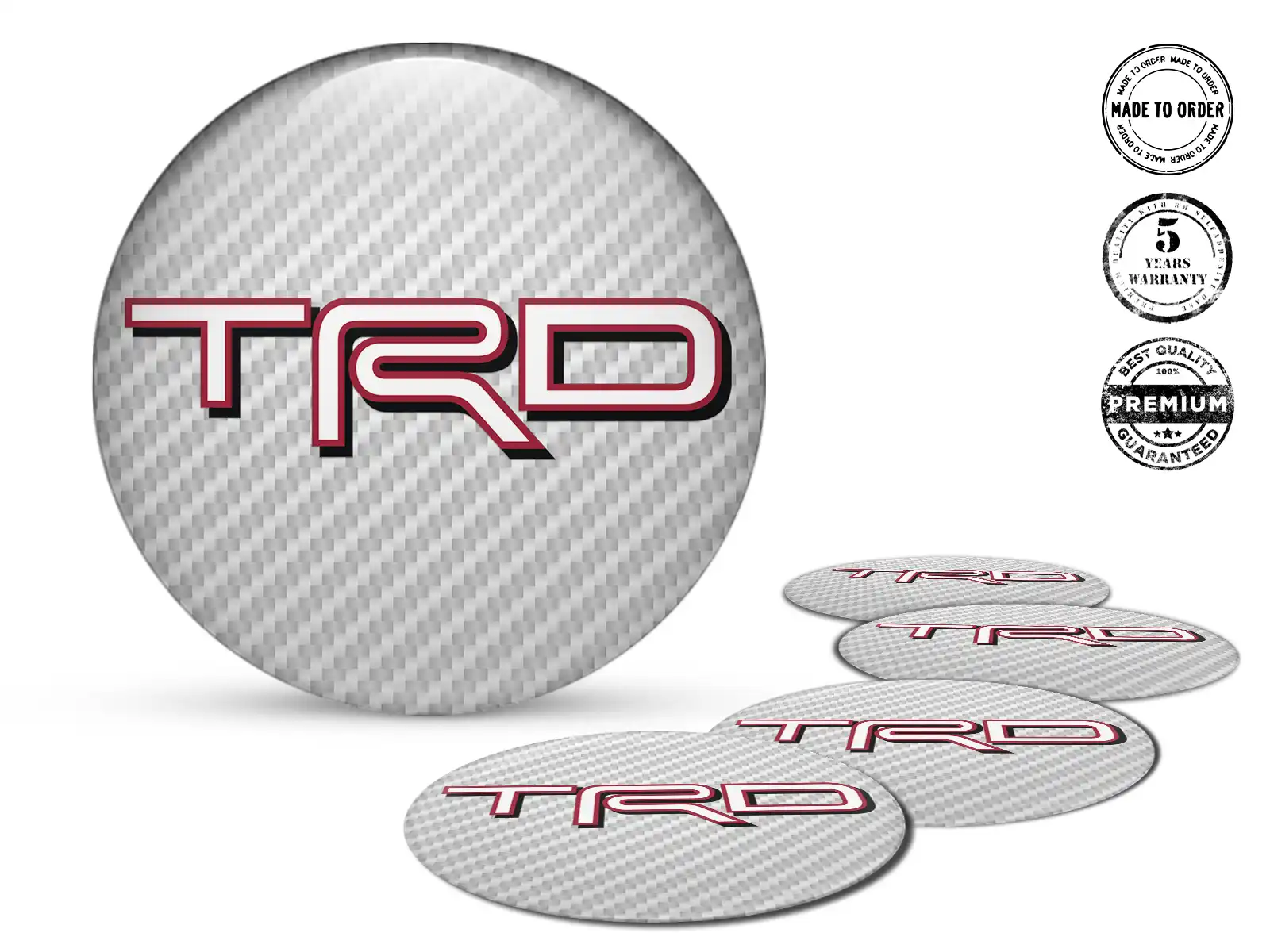 Toyota TRD Pegatinas Silicona Ultimate Empuje Flujo Plasma